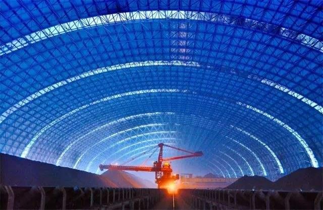 玉树亿优钢构工程师为您解析原料场封闭技术的特点和类型